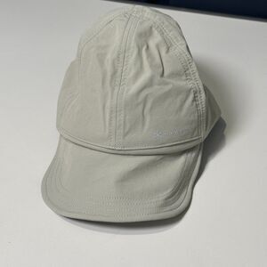 Snow Peak Water-Repellent Stretch Cap Gray Nylon Vented Camp Hat One Size